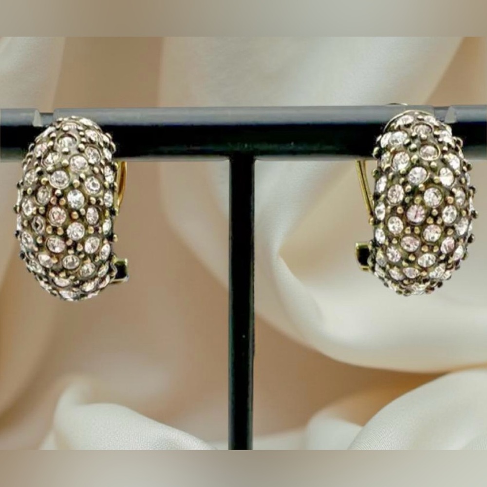 Heidi Daus “Hugs From Heidi” Sparkling Crystal Pave Earrings
